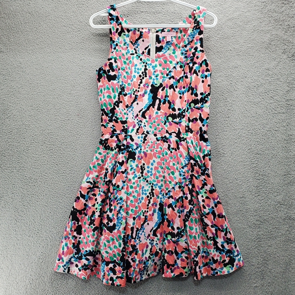 Lilly Pulitzer Gosling Sweet Nothings Cameo Flare Mini Dress Size 10 Style 41764